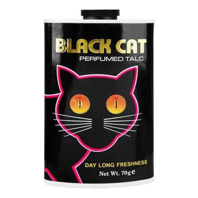 Black Cat Perfumed Talcum Powder 70gm