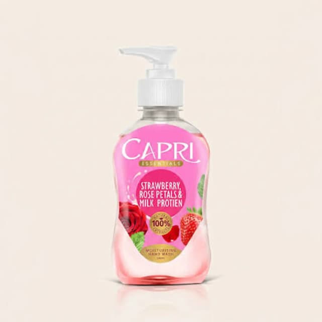 Capri Beauty Strawberry Rose Petals Milk Protein Hand Wash 450ml