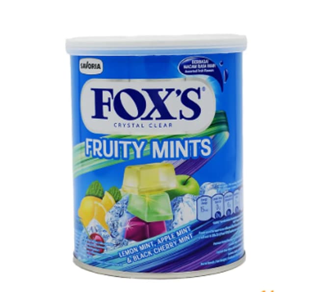 Foxs Fruity Mints Candy Tin