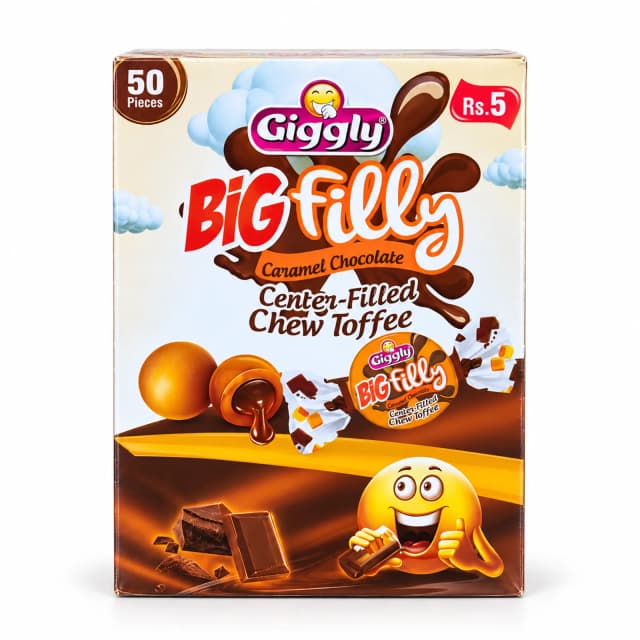 Giggly Big Filly Caremal Chocolate 50Pcs Box
