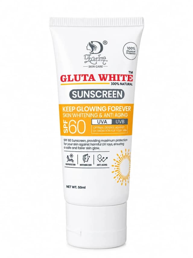 Gluta White Sun Screen Skin Whitening & Anti Aging SPF-60 50ml