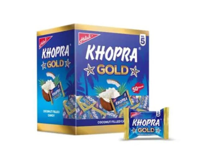 Hilal Khopra Gold Candy Box 50Pcs