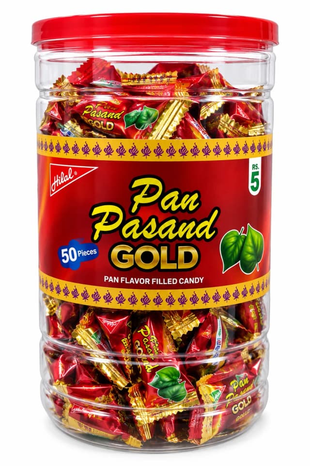 Hilal Pan Pasand Gold Jar 50Pcs