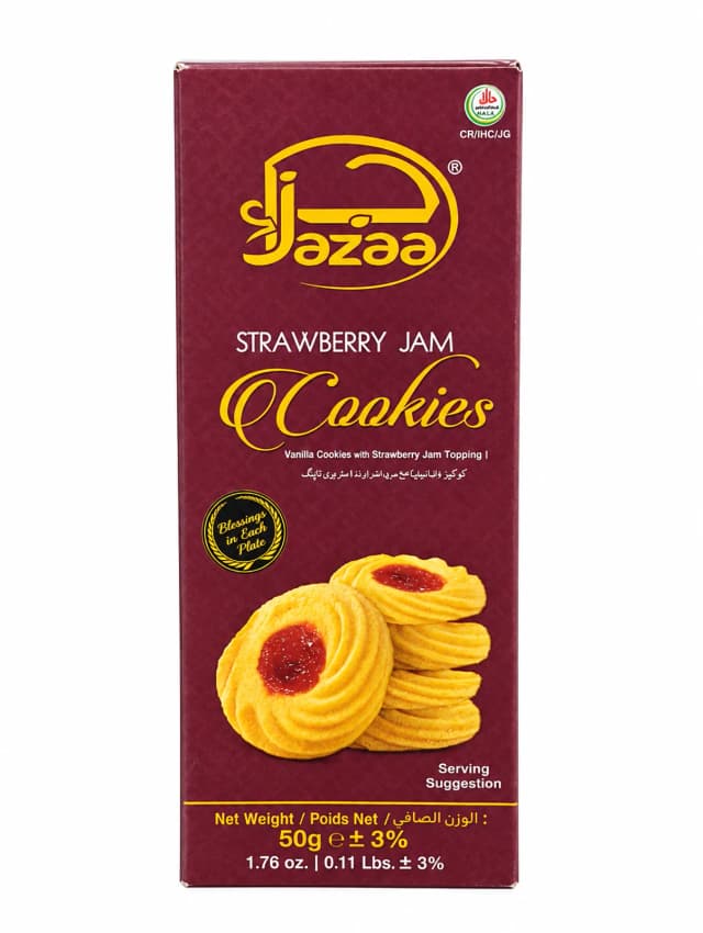 Jazaa Strawberry Jam Cookies 50G