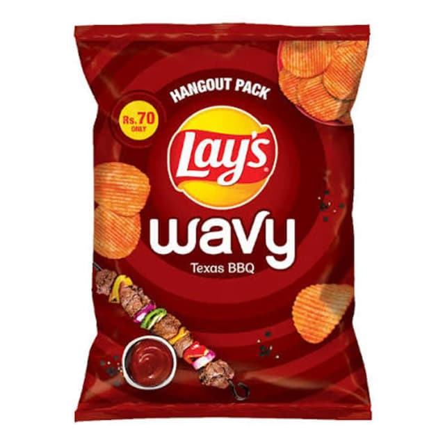 Lays Wavy Texas BBQ Rs.70