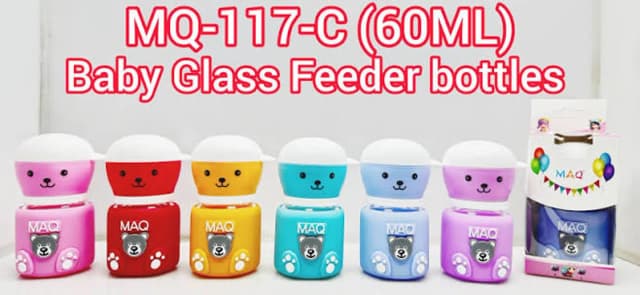 Maq Premium Glass Feeder 2 Oz. MQ-117-C