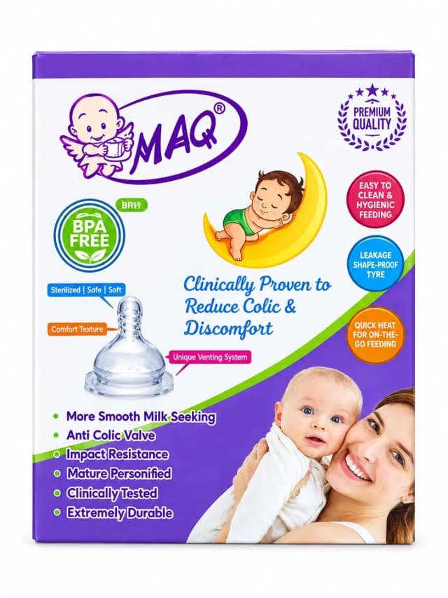 Maq Wide Neck Nipple Large 2 pcs MQ028