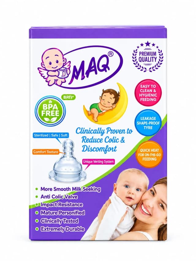 Maq Wide Neck Nipple Small 2 pcs MQ025