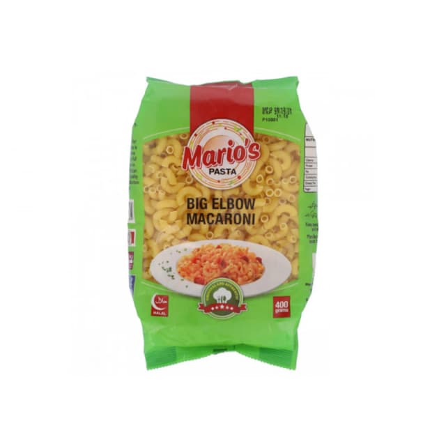 Marios Pasta Twisted Elbow Macaroni 400gm