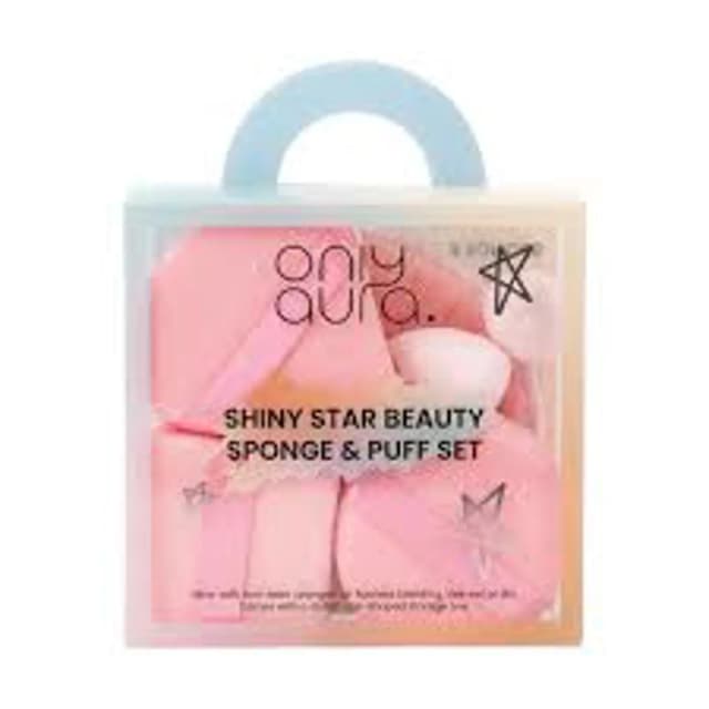 Only Aura Shiny Star Beauty Sponge & Puff Set 9pcs