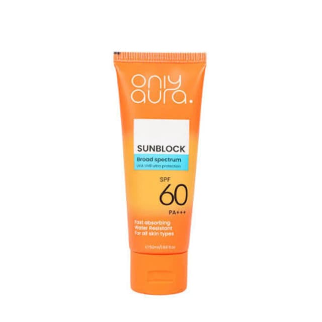 Only Aura Sun Block SPF-60 PA+++ 100ml