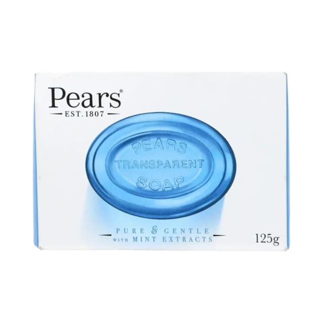 Pears Transparent Soap Pure And Gentle Mint Extracts 125gm