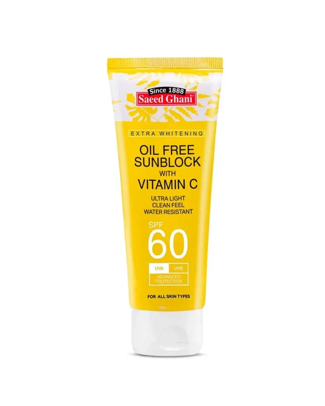 Saeed Ghani Daily Defense Oil Free Sunblock With Vitamin C SPF-60 60ml